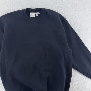 vintage 90s BLANK BLACK CREWNECK SWEATSHIRT MEDIUM soffe